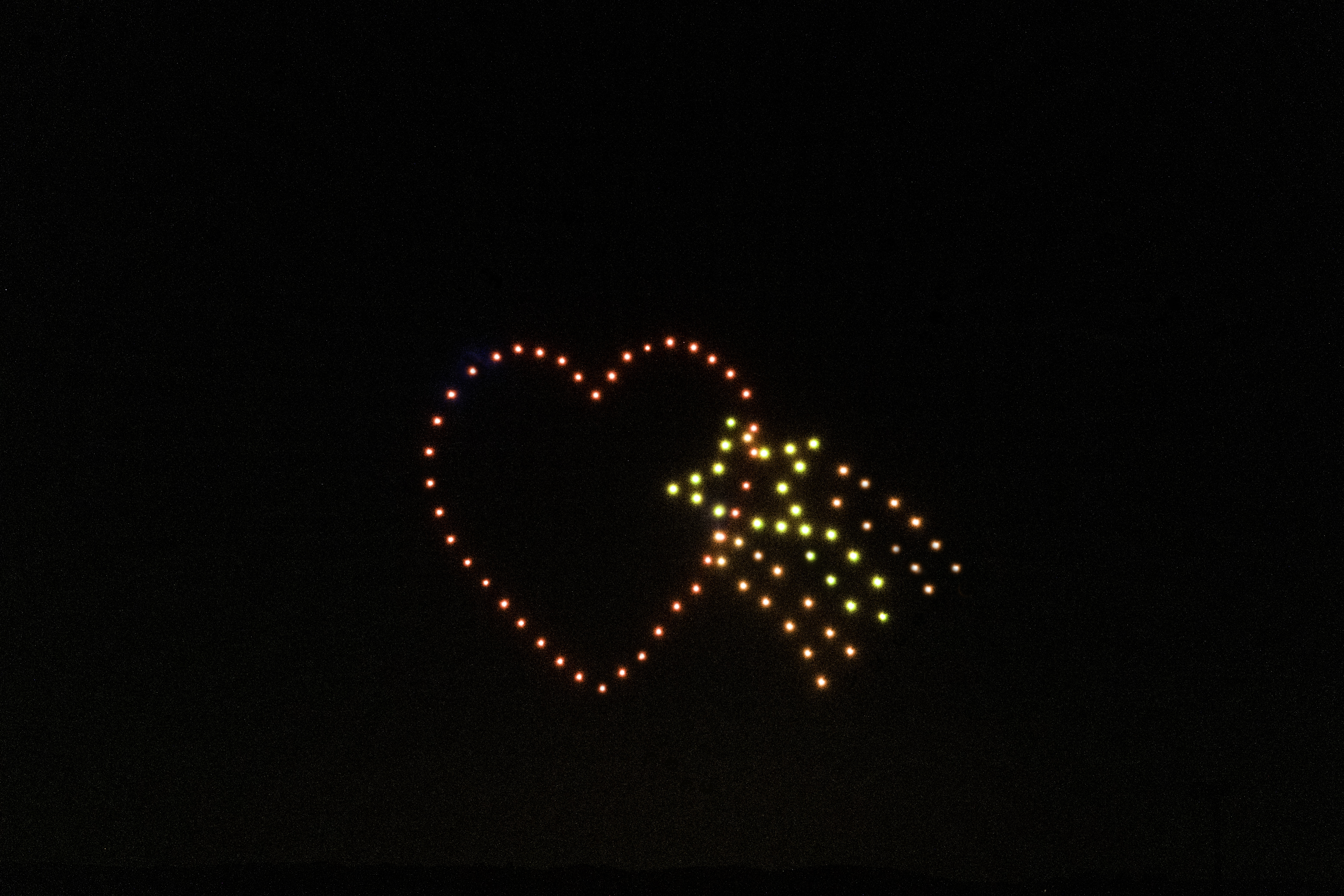 heart charm in the sky