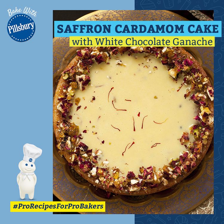 Saffron Cardamom Cake
